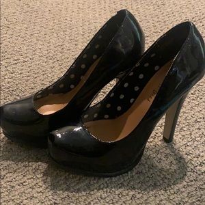 Patent leather heels